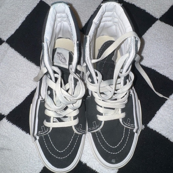 Vans Black and White High-Top Sneakers - Picture 2 of 2